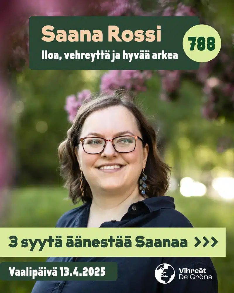 Äänestämällä vaikutat sekä siihen, minkälaista politiikkaa Helsingissä tehdään, että siihen, miten politiikkaa tehdään. Lupaan tuoda... - lue lisää Instagramissa